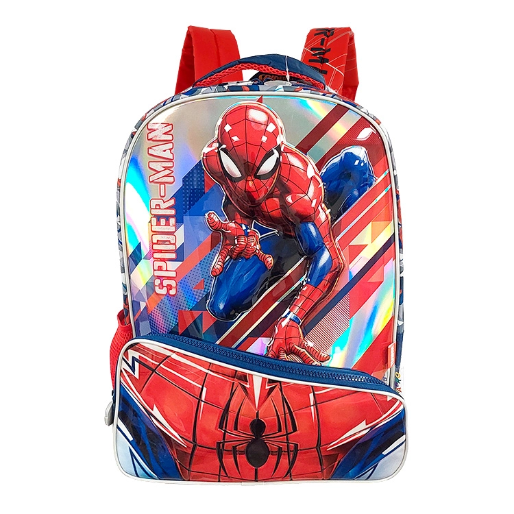 Mochila Escolar Wabro 2026 Spiderman 3D White 17" Art.31225